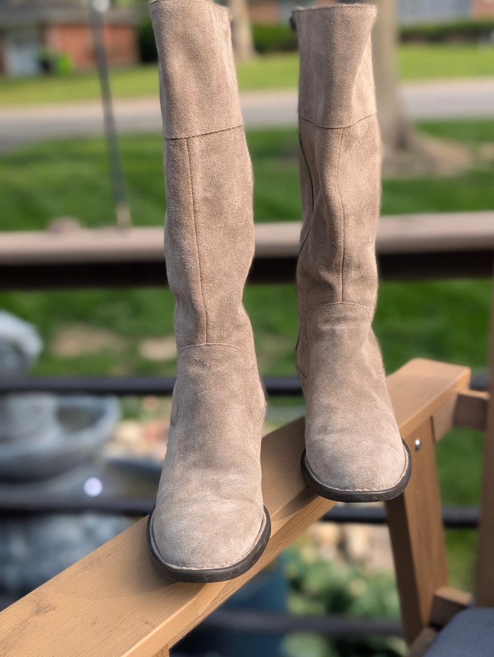 Suede Tall Boots Riding Boots Size 9 Born